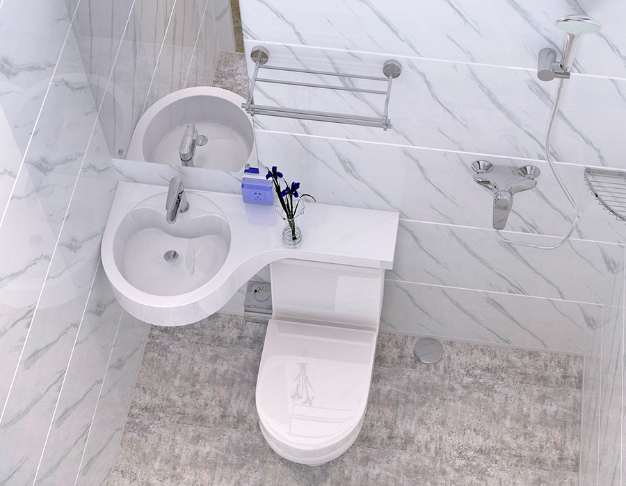 Phòng tắm tích hợp mô-đun cho viện dưỡng lão