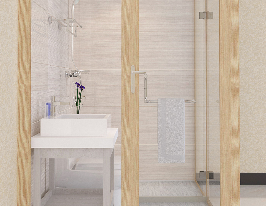 Giải pháp phòng tắm tích hợp với hệ thống bảng điều khiển hoàn chỉnh cho lắp đặt tiền chế