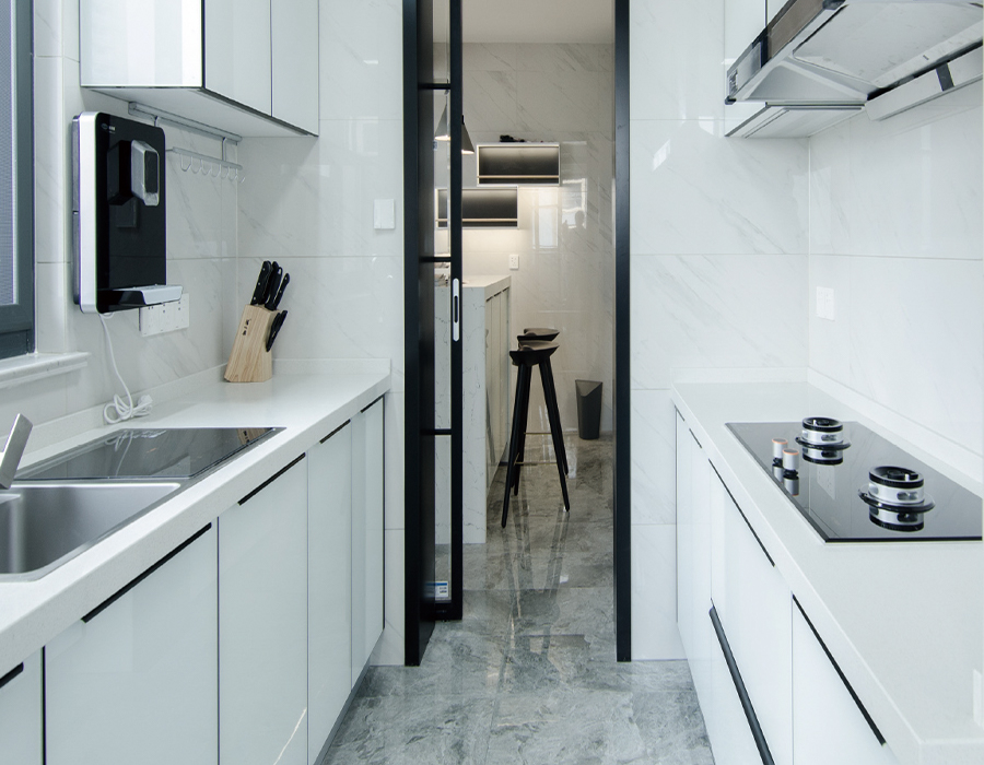 Đơn vị nhà bếp mô-đun Prefab bằng gạch men